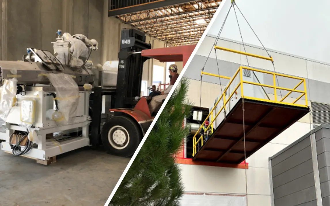 Industrial equipment installation